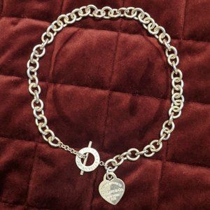 tiffany Toggle Heart Necklace worn Once. Authentic